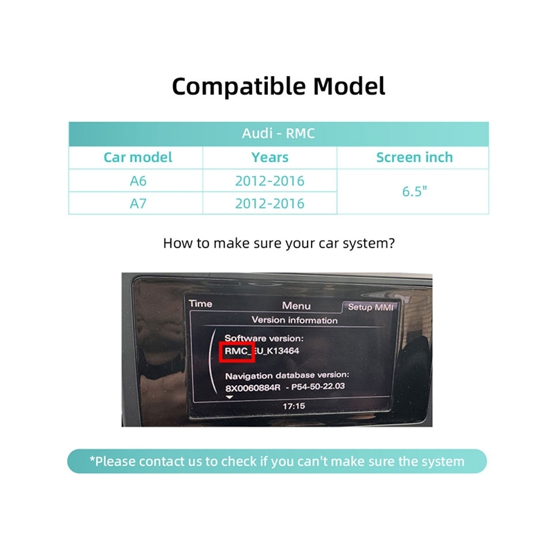 Carplay Retrofit Kit for Audi RMC