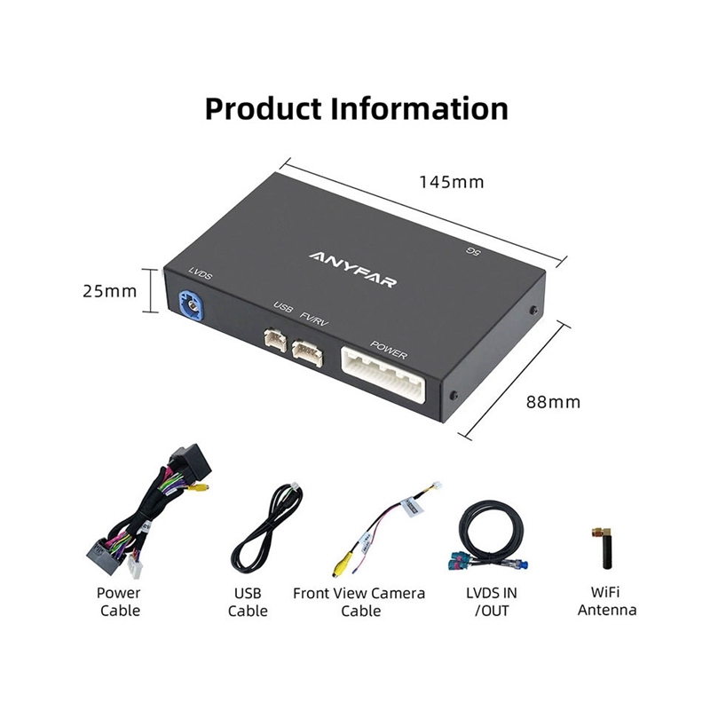 CarPlay Decoder for Citroen MRN  SMEG  7" Screen