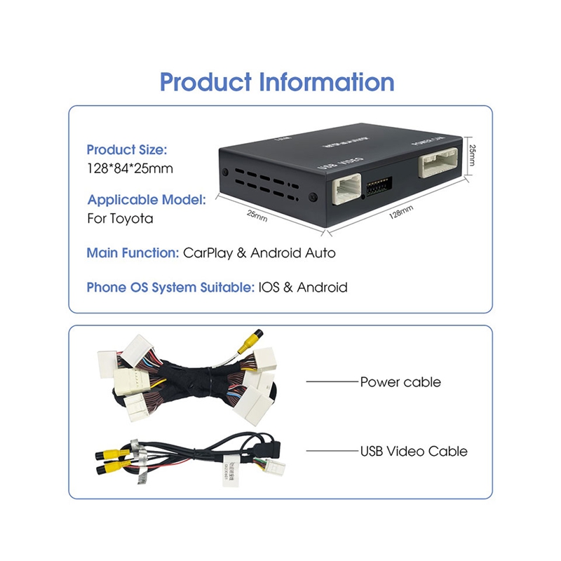 CarPlay Decoder for Toyota with Touch 2.0 & Entune 2.0