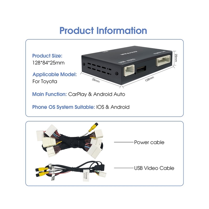 CarPlay Decoder for Toyota with Touch 2.0 & Entune 2.0