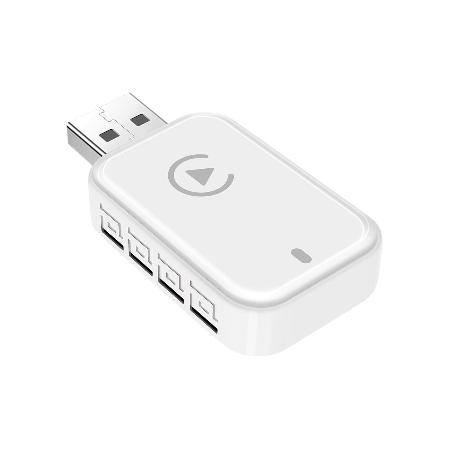 White Automatic Connection Wireless CarPlay & Android Auto Adapter