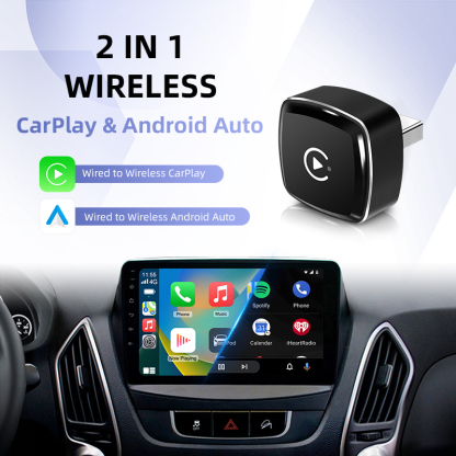 Save Space & Time Wireless CarPlay & Android Auto Adapter