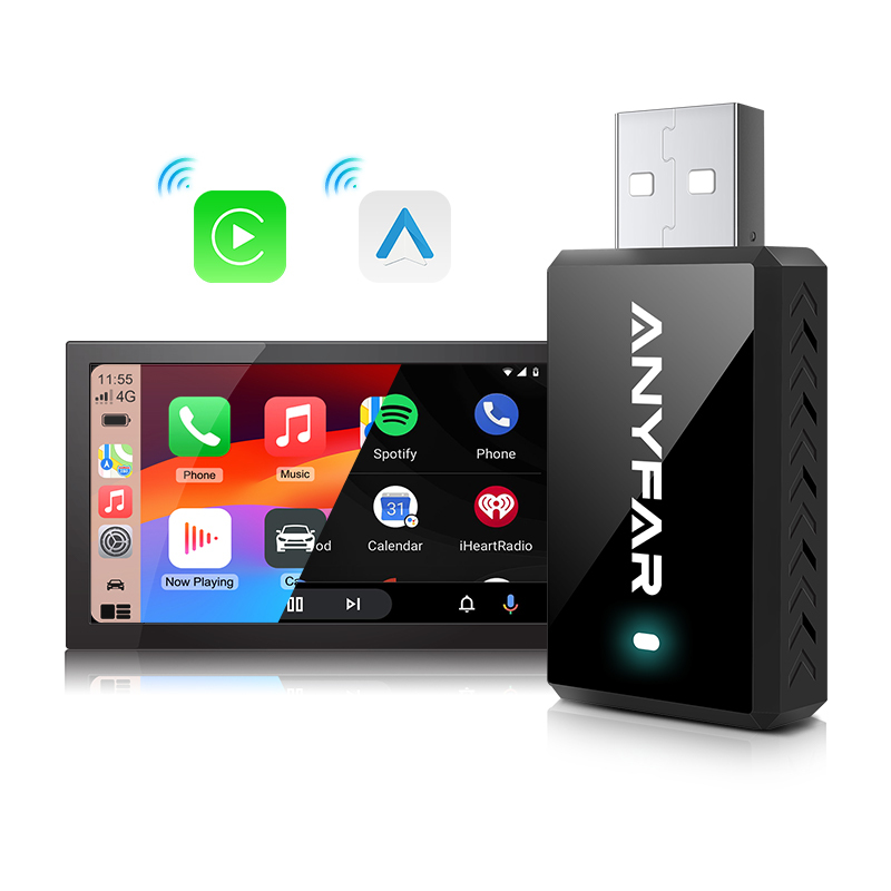 2-in-1 Wireless CarPlay & Android Auto Adapter