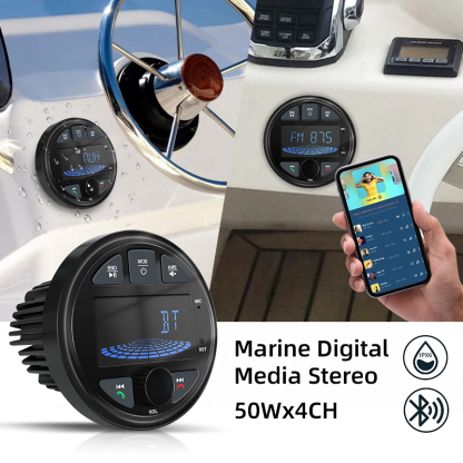 Waterproof Bluetooth Marine Stereo Receiver