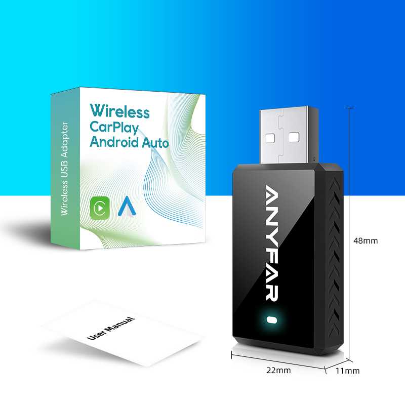 2-in-1 Wireless CarPlay & Android Auto Adapter