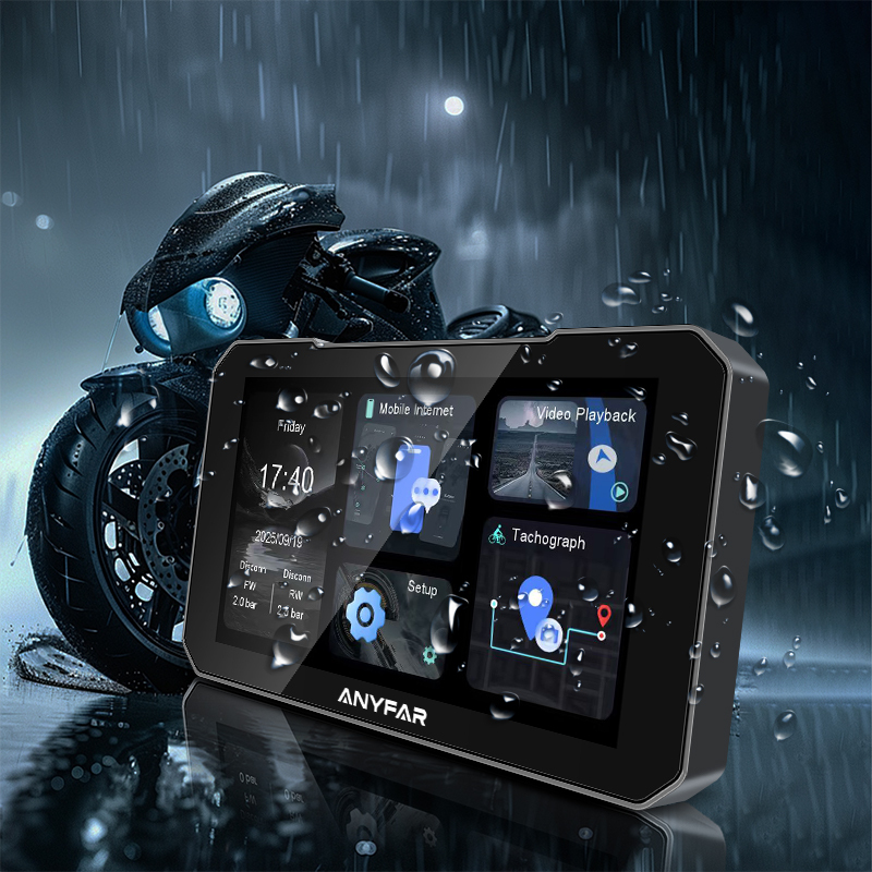 5 Inch IP67 Waterproof Motorcycle Screen