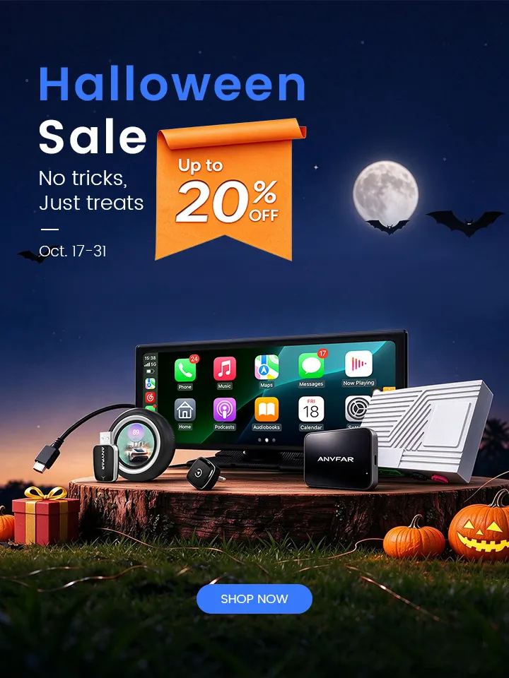 Halloween Sale: Save up to 20% on ANYFAR wireless CarPlay upgrades.