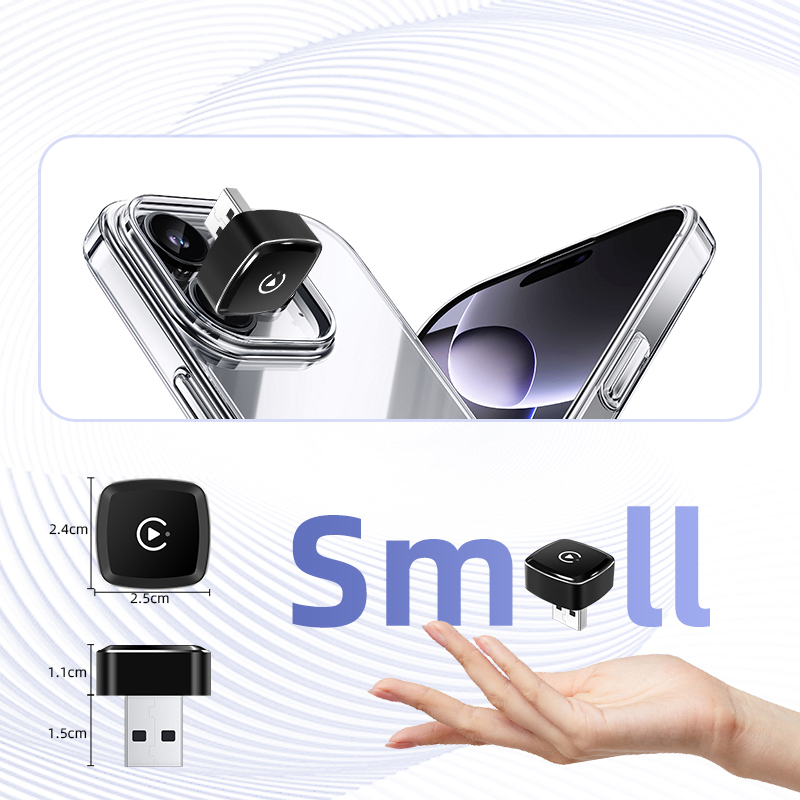 Save Space & Time Wireless CarPlay & Android Auto Adapter