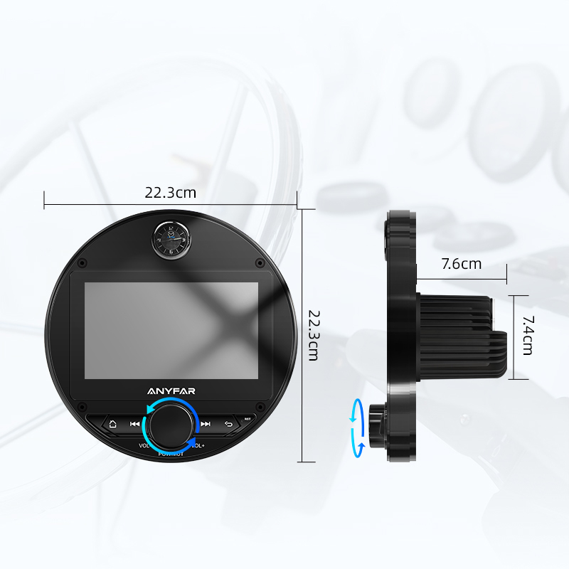 7-inch HD Waterproof Screen Marine Head Unit