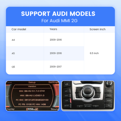 CarPlay Upgrade Module MMI 2G for Audi A4/A5/Q5 with 6.5" screen
