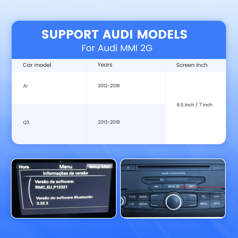 CarPlay Adapter Decoder for Audi MMI 2G 