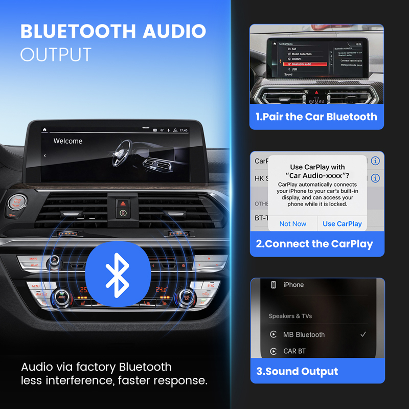 Carplay Module Interface for BMW EVO/MGU