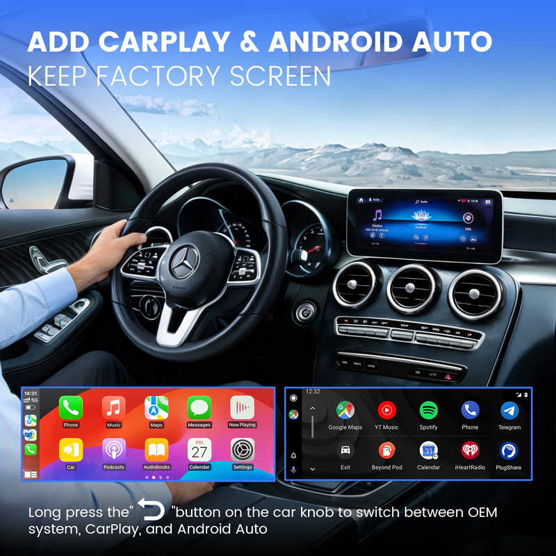 Wireless CarPlay Module for Mercedes-Benz 10.25" with NTG5.5