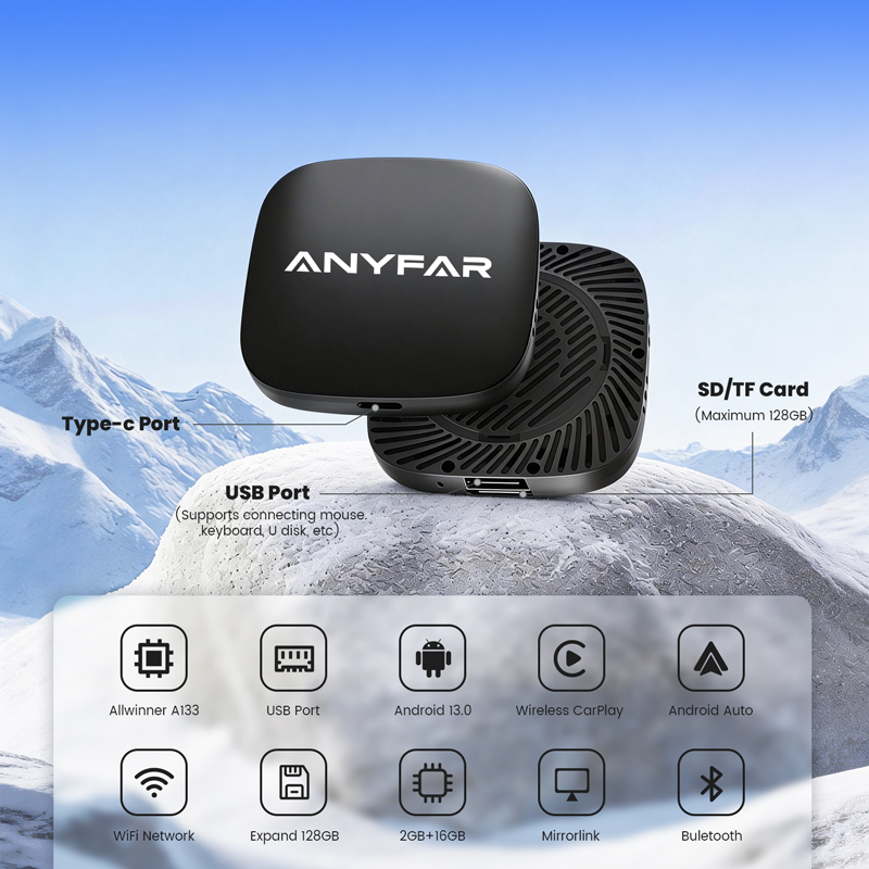 CarPlay & Android Auto Box 3-in-1 Android 13.0