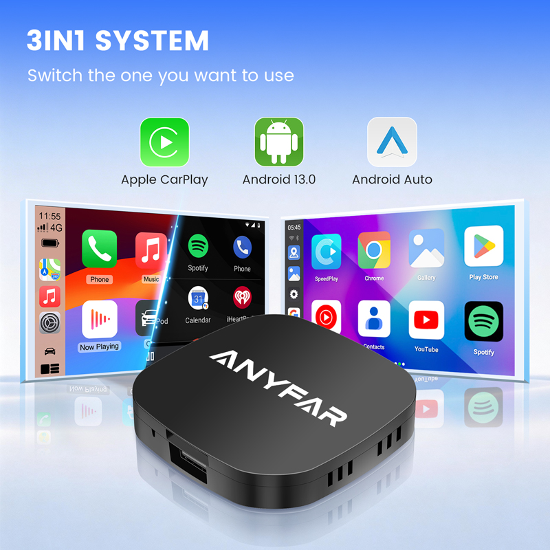 CarPlay & Android Auto Box 3-in-1 Android 13.0