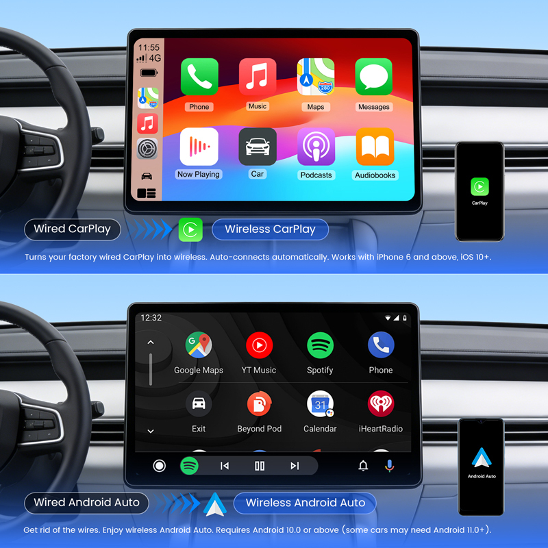CarPlay & Android Auto Box 3-in-1 Android 13.0