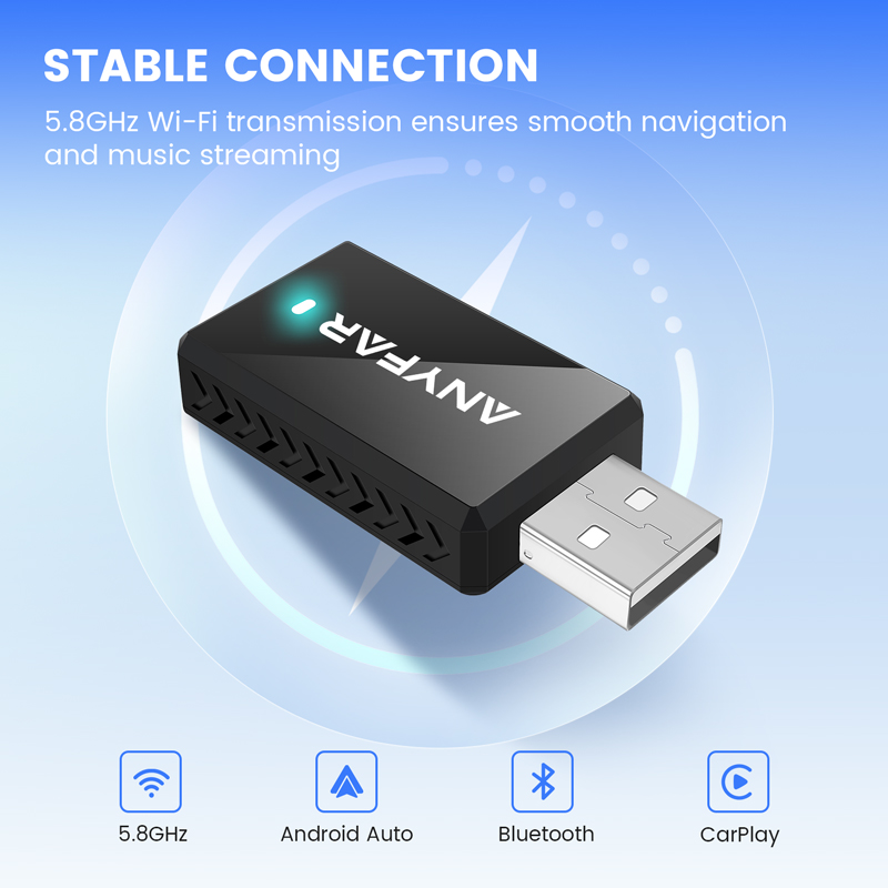 2-in-1 Wireless CarPlay & Android Auto Adapter