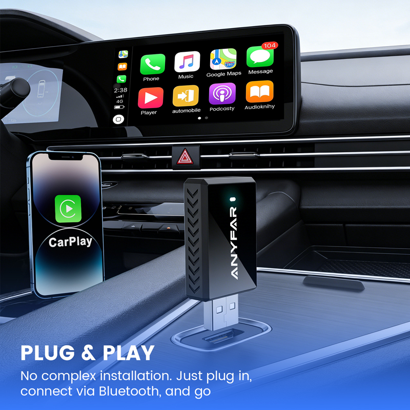 2-in-1 Wireless CarPlay & Android Auto Adapter