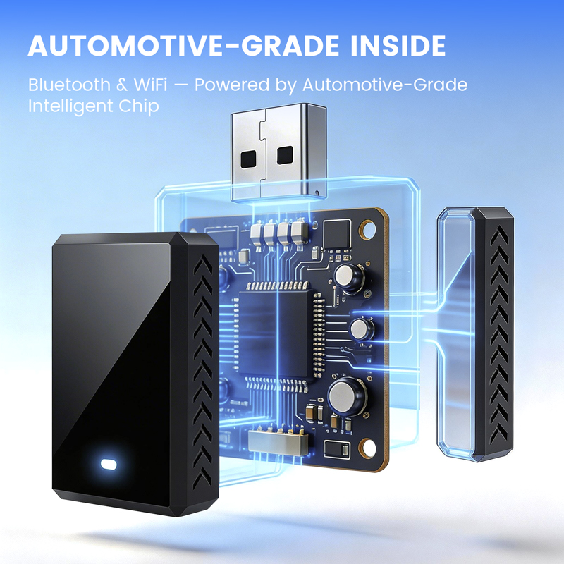 2-in-1 Wireless CarPlay & Android Auto Adapter