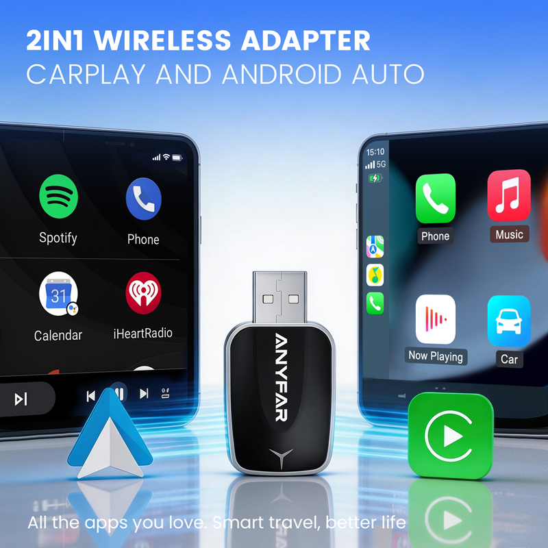 Online Upgrade Wireless CarPlay & Android Auto Adapter