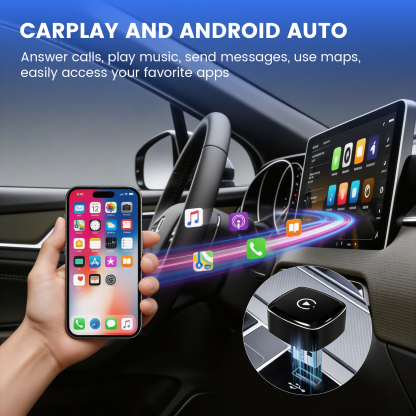 Save Space & Time Wireless CarPlay & Android Auto Adapter