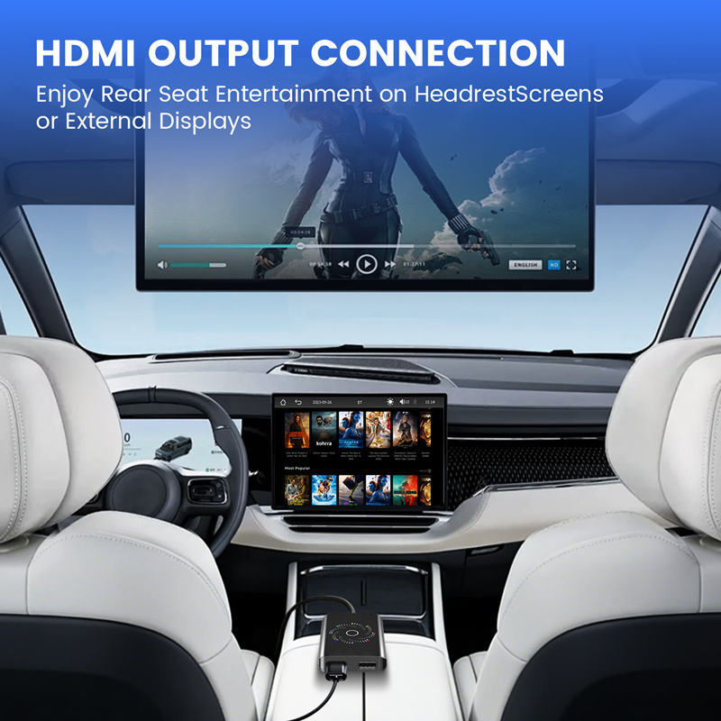 Wireless CarPlay & Android Auto Ai Box with HDMI™ Multimedia
