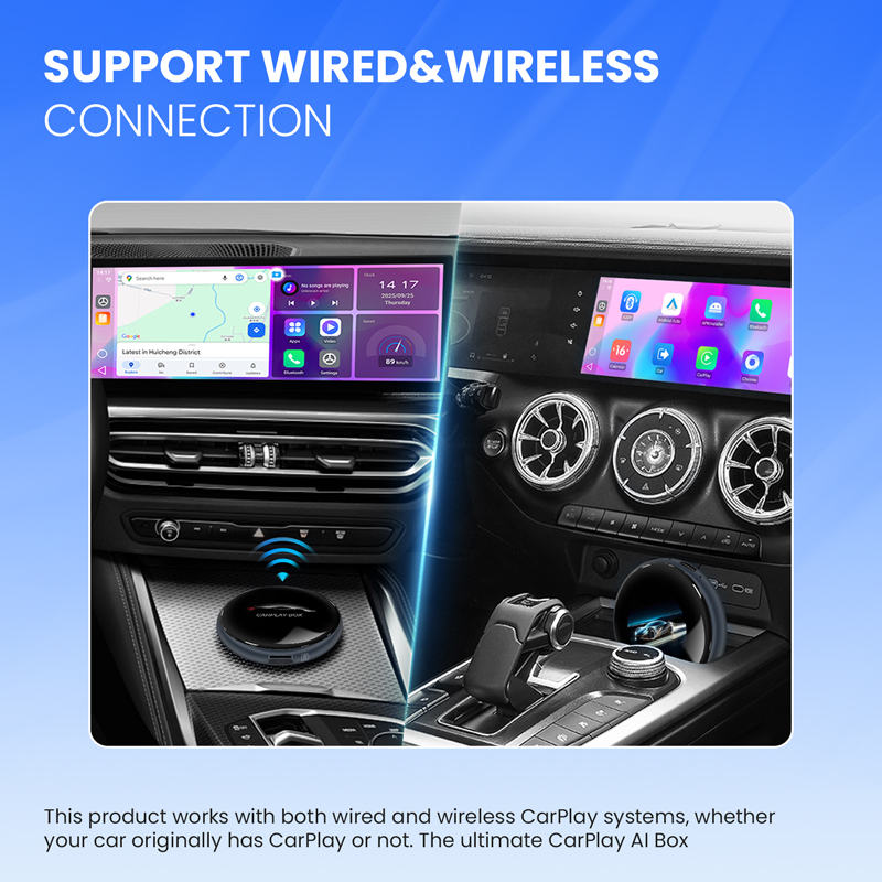 Qualcomm 6125 CPU Wireless CarPlay AI Box