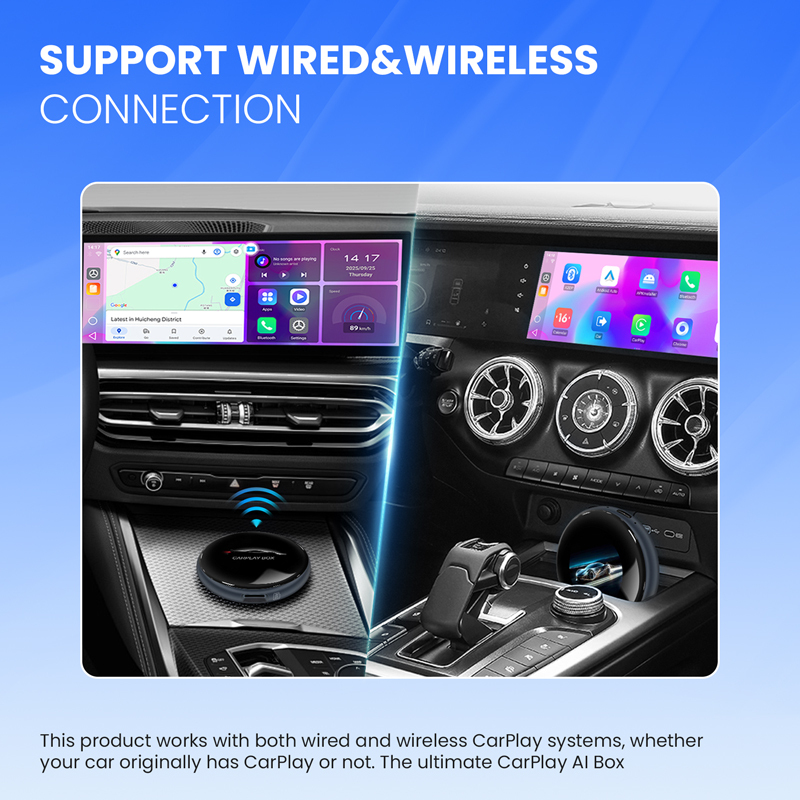 Qualcomm 6125 CPU Wireless CarPlay AI Box