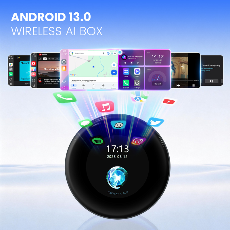 Qualcomm 6125 CPU Wireless CarPlay AI Box