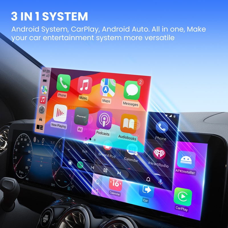 Qualcomm 6125 CPU Wireless CarPlay AI Box