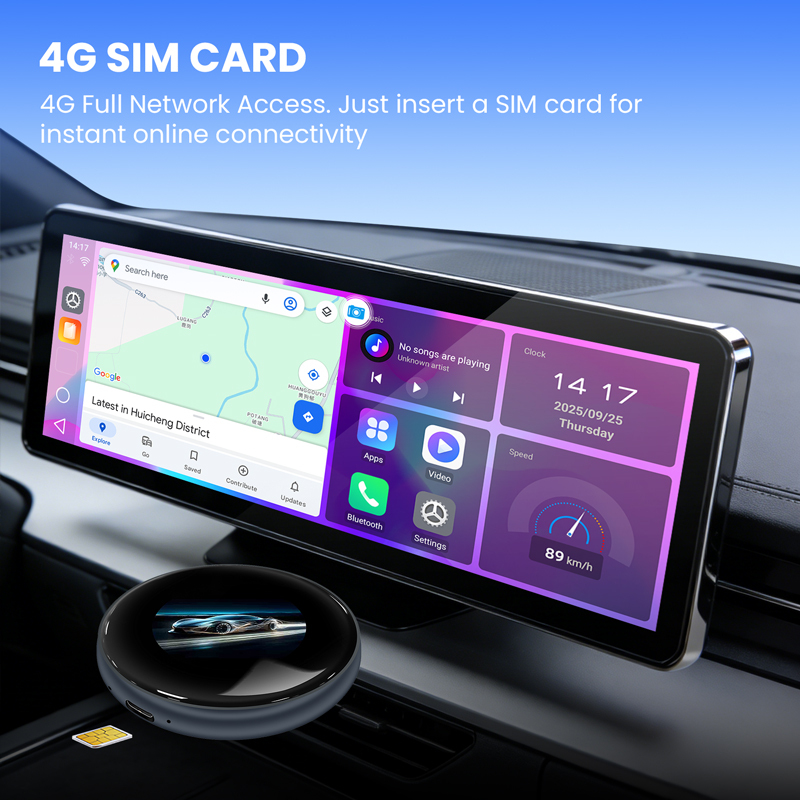 Qualcomm 6125 CPU Wireless CarPlay AI Box