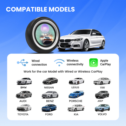 3-in-1 CarPlay AI Box Pro with Mini Screen