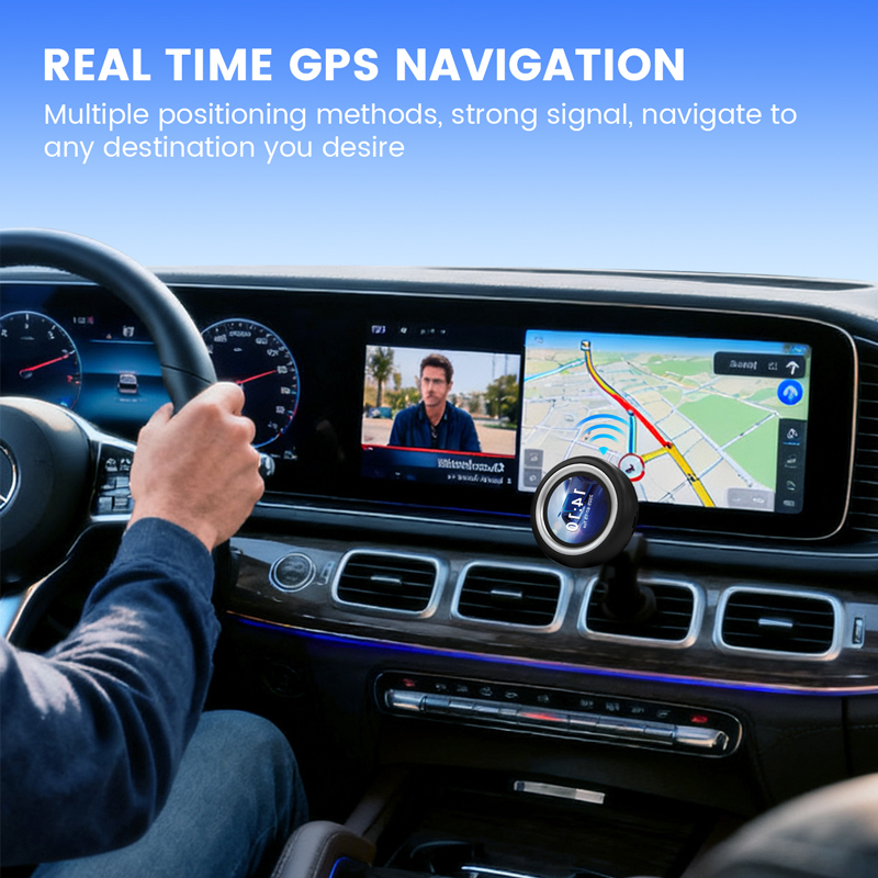 3-in-1 CarPlay AI Box Pro with Mini Screen