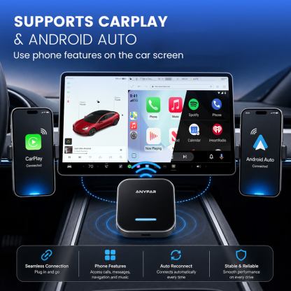 Tesla AI Box – Android 16, Wireless CarPlay & Android Auto