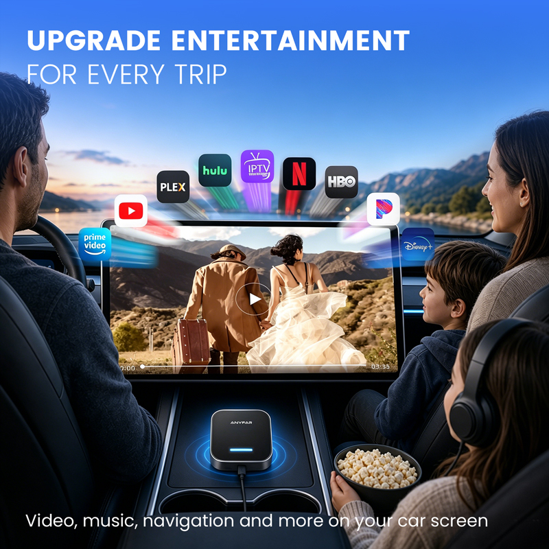 Tesla AI Box – Android 16, Wireless CarPlay & Android Auto