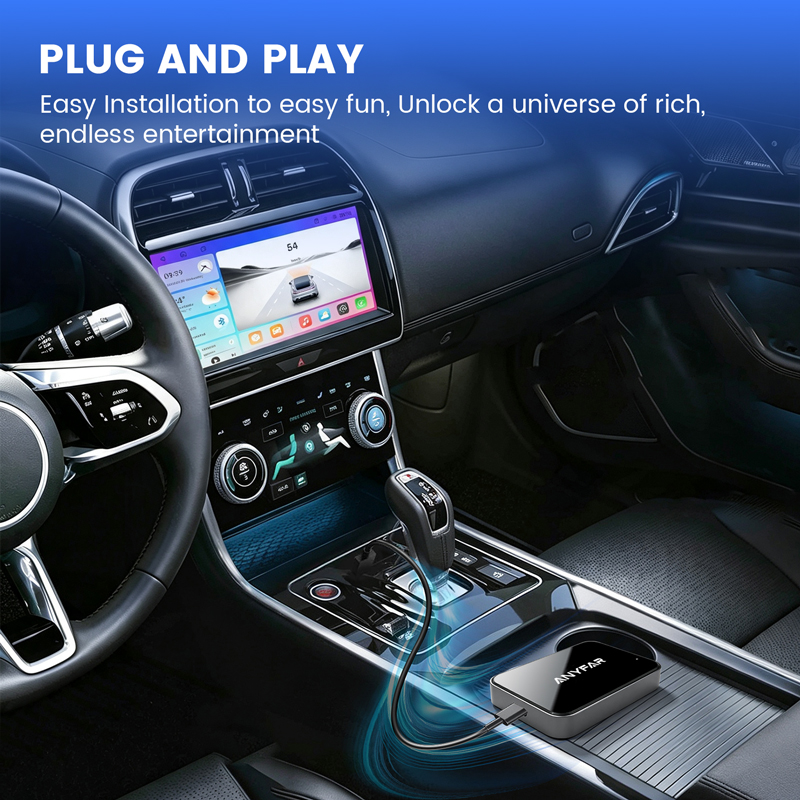Slim Dual-Glass CarPlay Box with Android 13 | Stream & Navigate