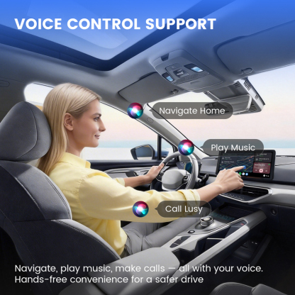 Dual-Port Wireless CarPlay & Android Auto Adapter