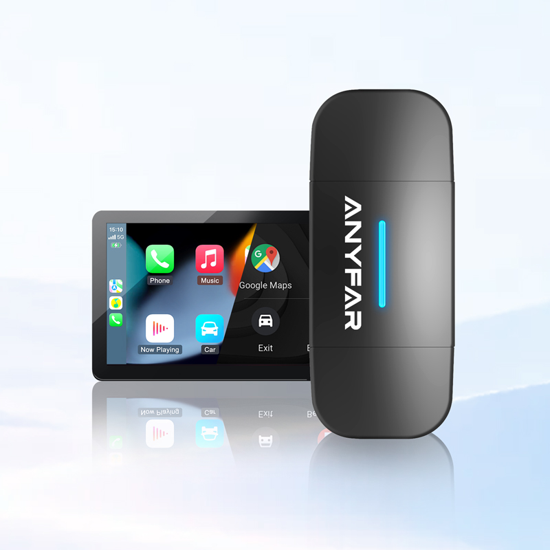 Dual-Port Wireless CarPlay & Android Auto Adapter – ANYFAR