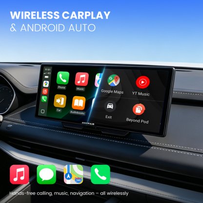 10.26 Inch Portable Wireless CarPlay Android Auto Screen