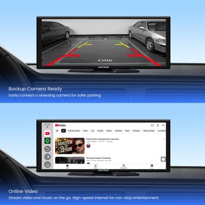 10.26 Inch Portable Wireless CarPlay Android Auto Screen