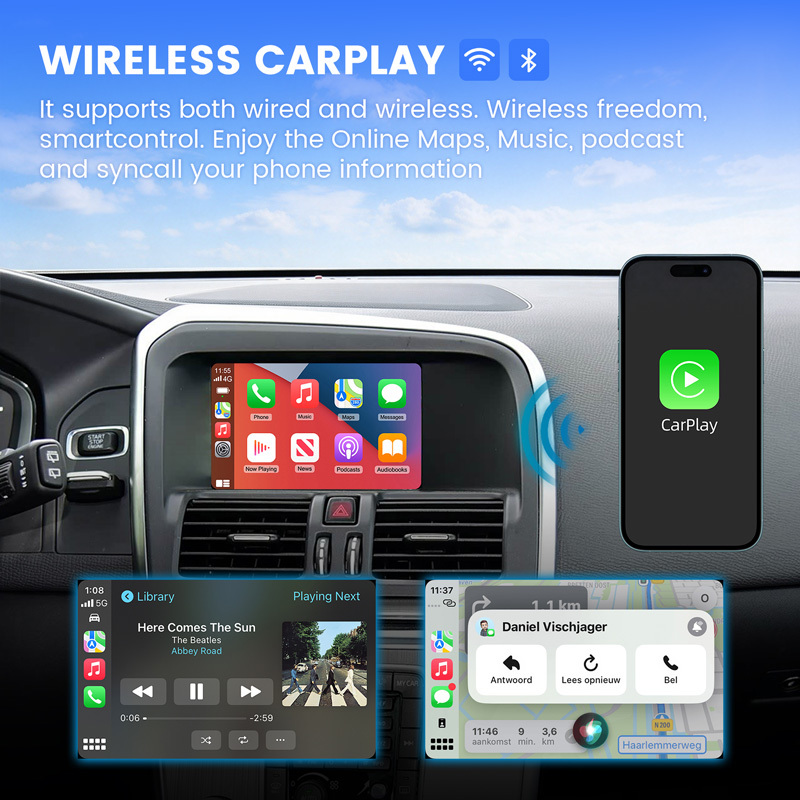 Original Car Upgrade Carplay Retrofit Kit for Volvo 7" screen