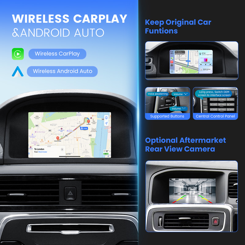 Original Car Upgrade Carplay Retrofit Kit for Volvo 7" screen