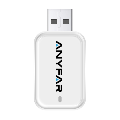 White 2-in-1 Wireless CarPlay & Android Auto Adapter - Compatible with Factory Wired CarPlay/Android Auto