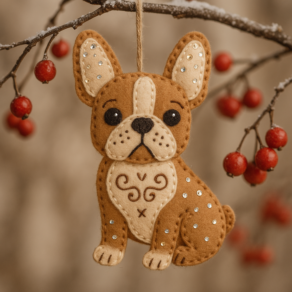 Dog Felt Ornament