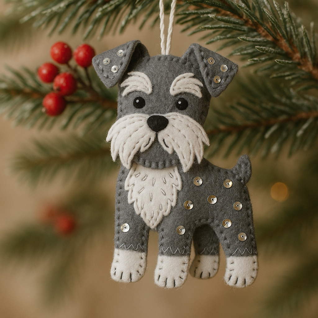 Dog Felt Ornament