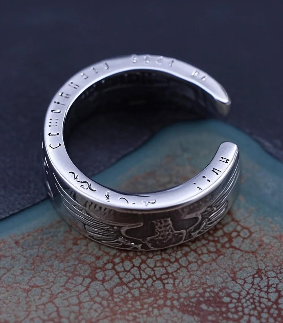 German Mark Silver Coin Bangle/Ring