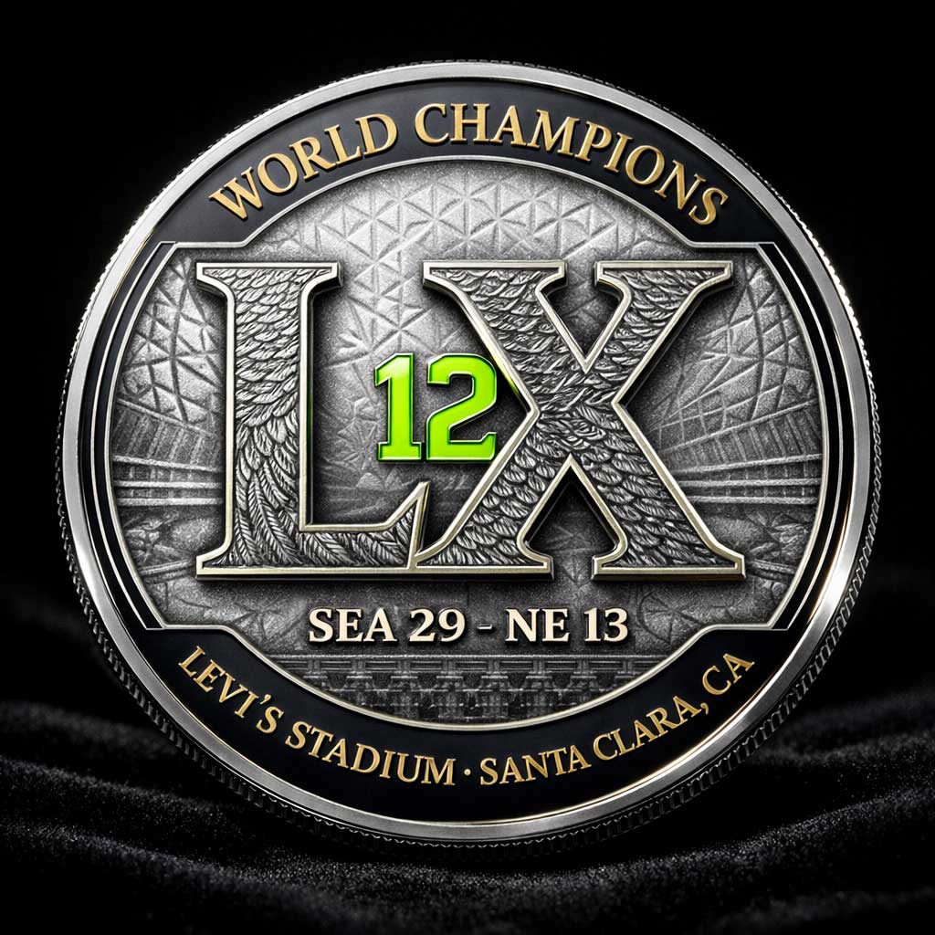 2026 Super Bowl LX Seattle Seahawks Champions Commemorative coin