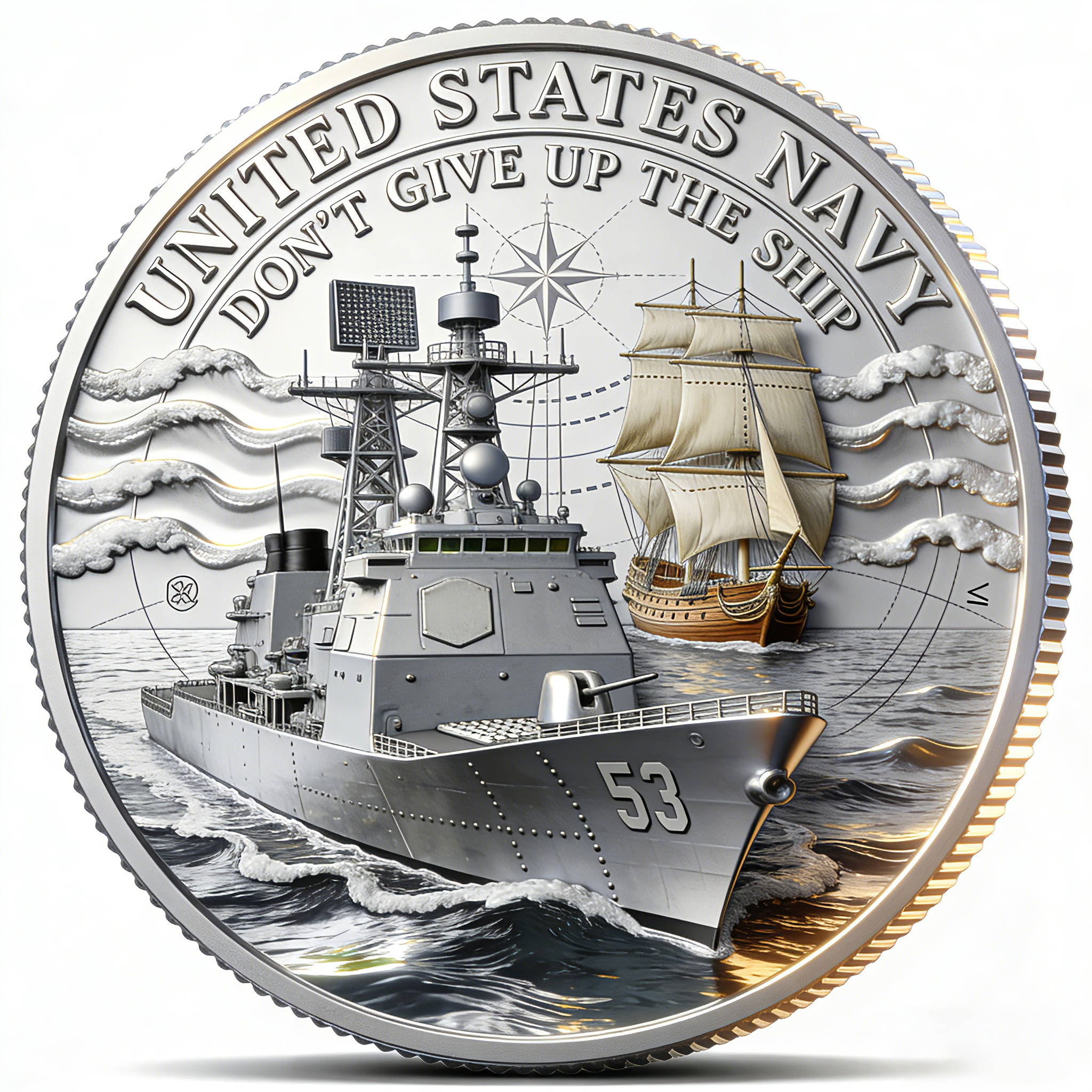 🏆New Year 60% OFF - ⚓ Don’t Give Up the Ship – U.S. Navy Commemorative Coin 2025 🇺🇸