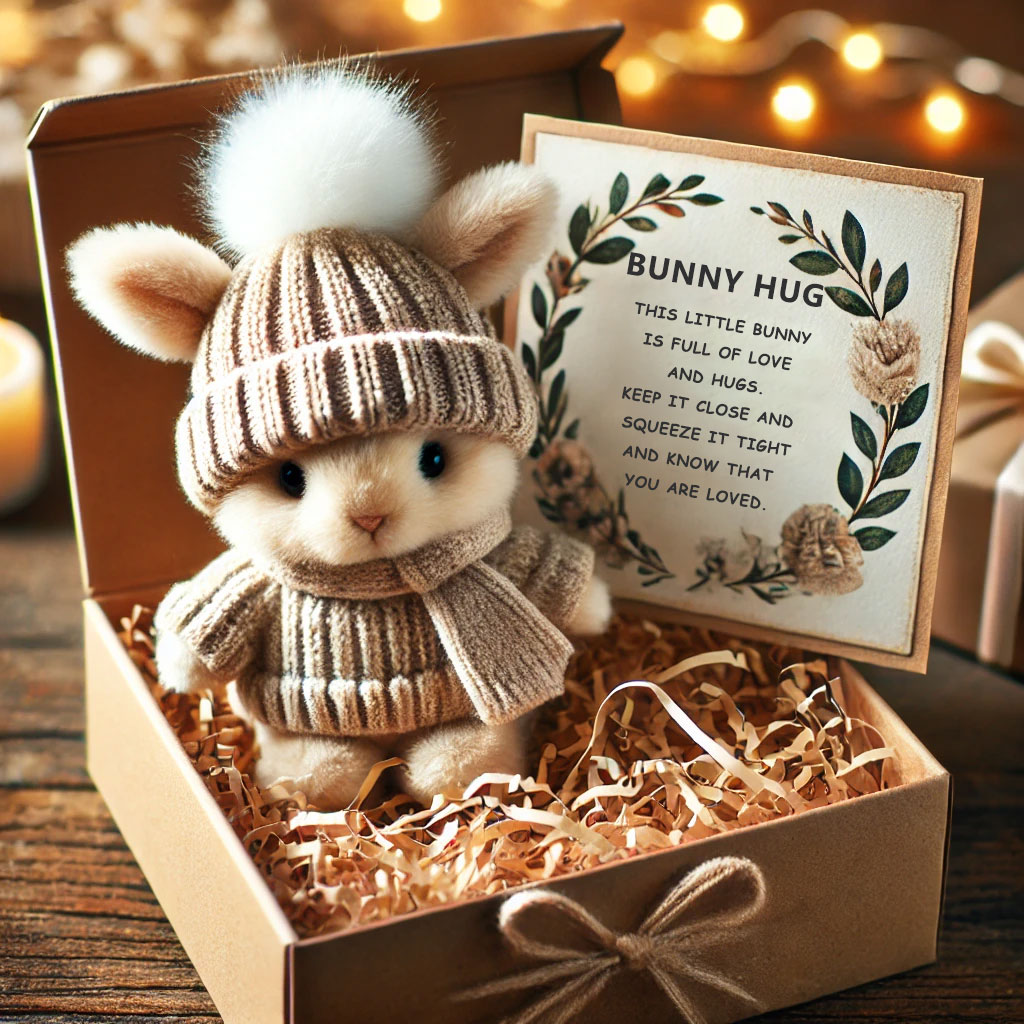 Mini Bunny Hug Cute Easter Gift