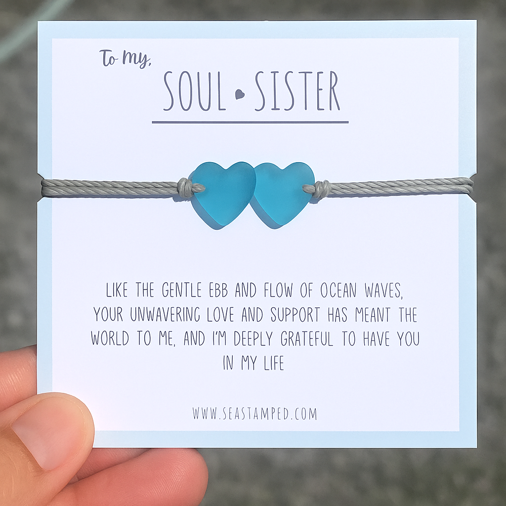 🌊Sea Glass Soul Sister Bracelet